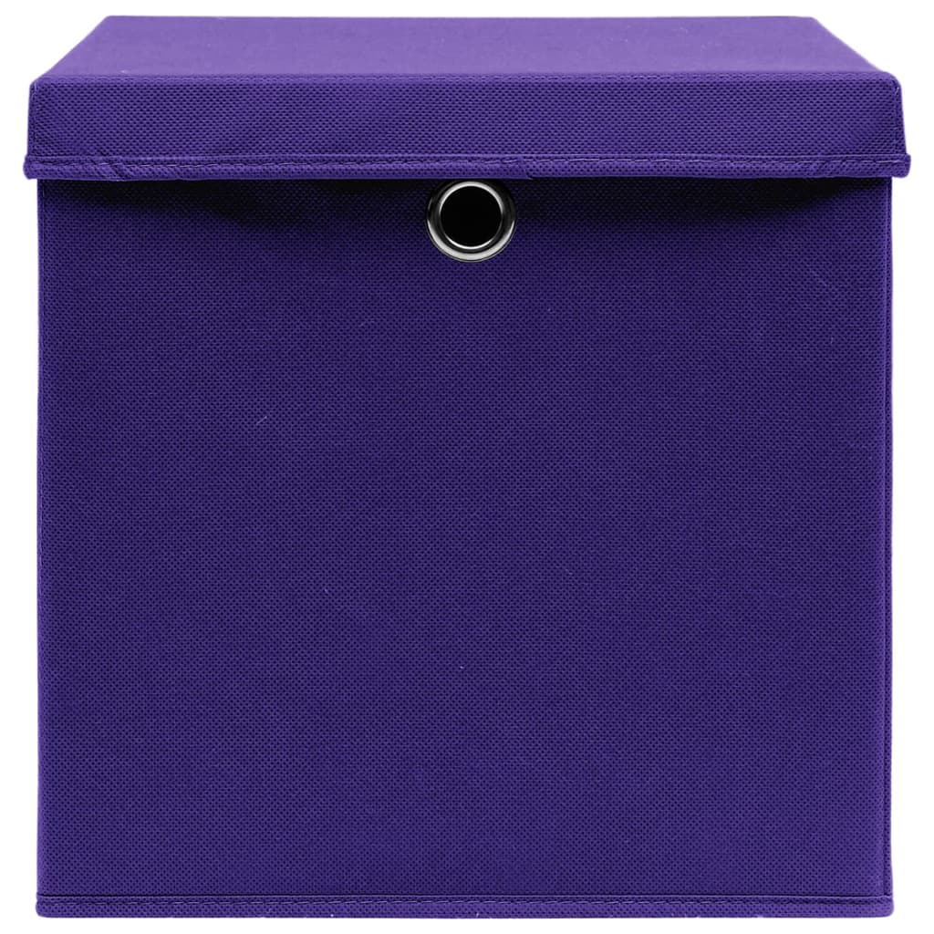 Opbergboxen Met Deksel 28X28X28 Cm Paars 10 Paars met deksels