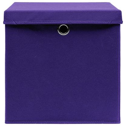 Opbergboxen Met Deksel 28X28X28 Cm Paars 10 Paars met deksels