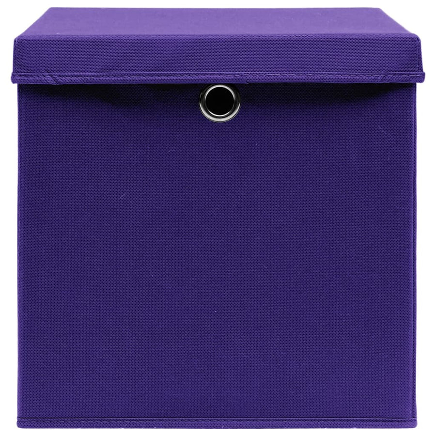 Opbergboxen Met Deksel 28X28X28 Cm Paars 10 Paars met deksels