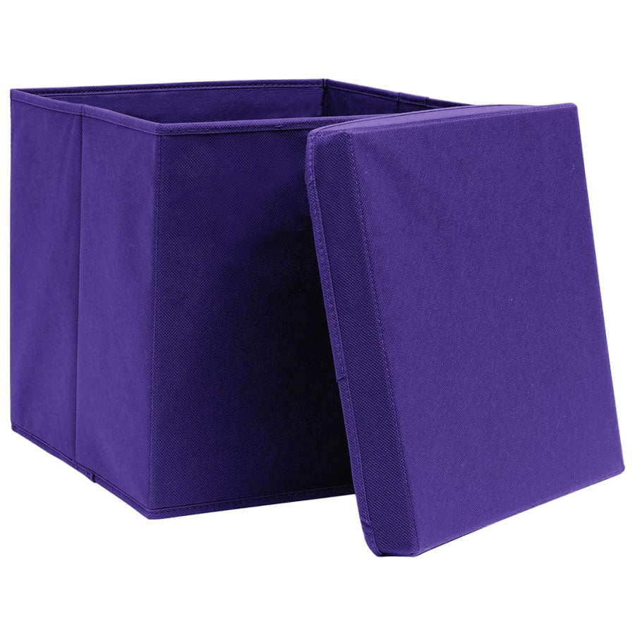 Opbergboxen Met Deksel 28X28X28 Cm Paars 10 Paars met deksels