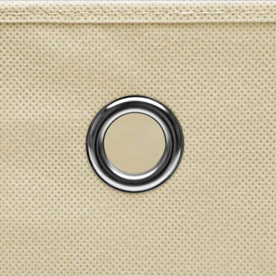 Opbergboxen 28X28X28 Cm Nonwoven Stof Kleurig 4 Crème