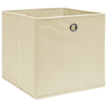 Opbergboxen 28X28X28 Cm Nonwoven Stof Kleurig 10 Crème