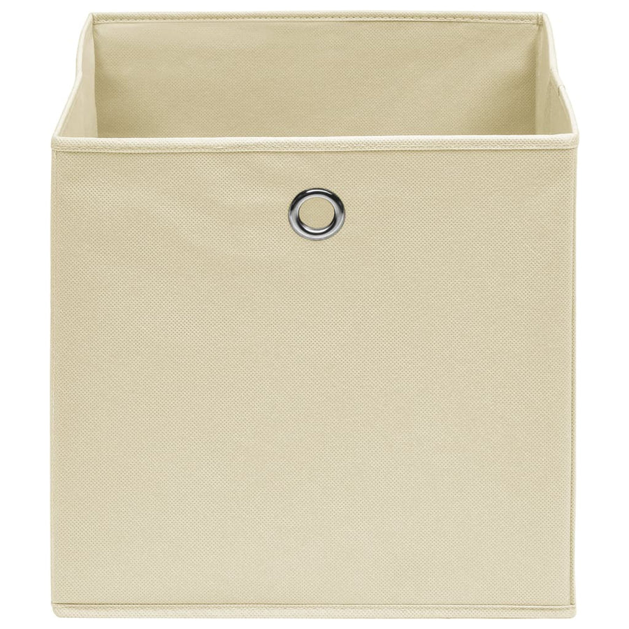 Opbergboxen 28X28X28 Cm Nonwoven Stof Kleurig 10 Crème