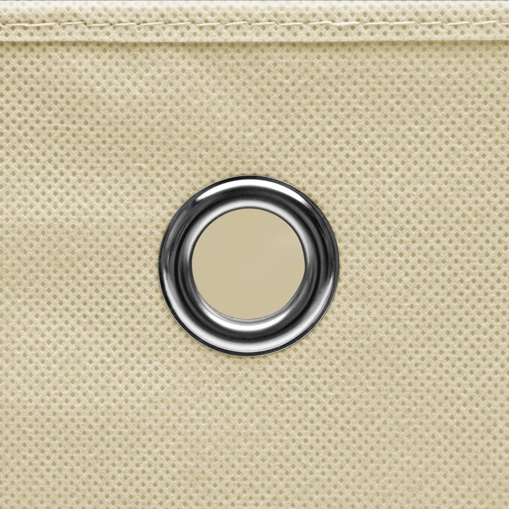Opbergboxen 28X28X28 Cm Nonwoven Stof Kleurig 10 Crème