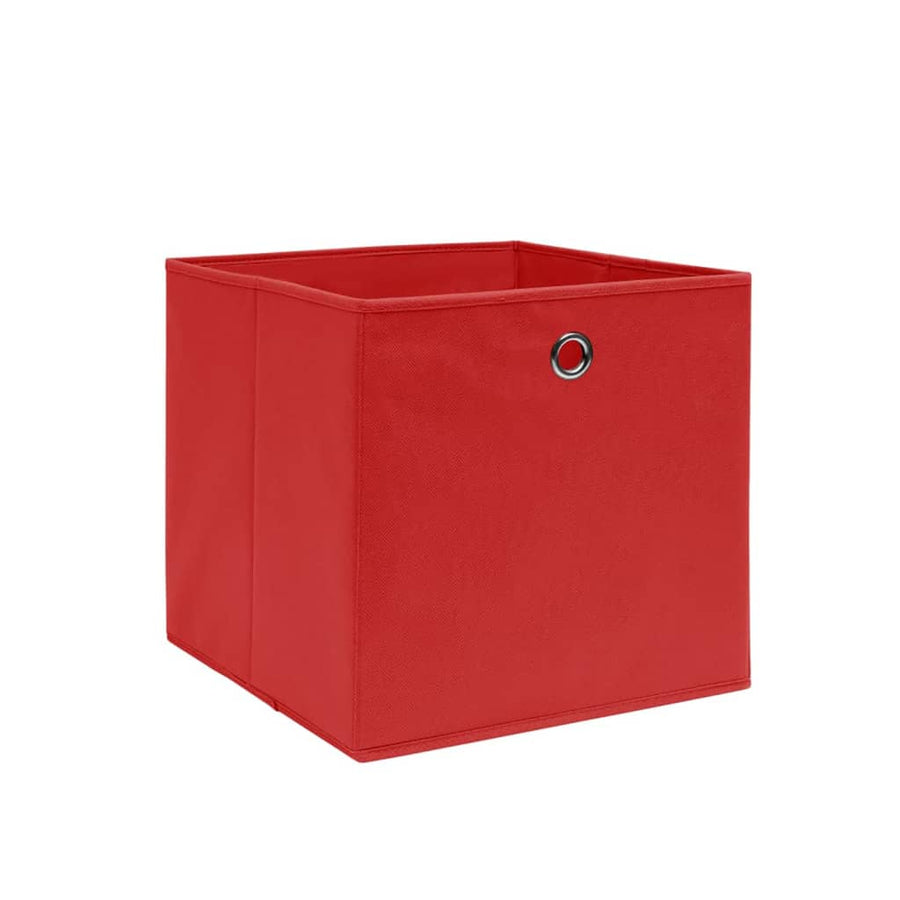 Opbergboxen 28X28X28 Cm Nonwoven Stof 4 Rood