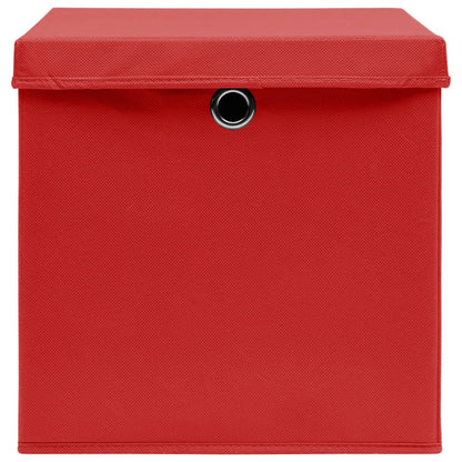 Opbergboxen Met Deksel 28X28X28 Cm Rood 10 Rood met deksels