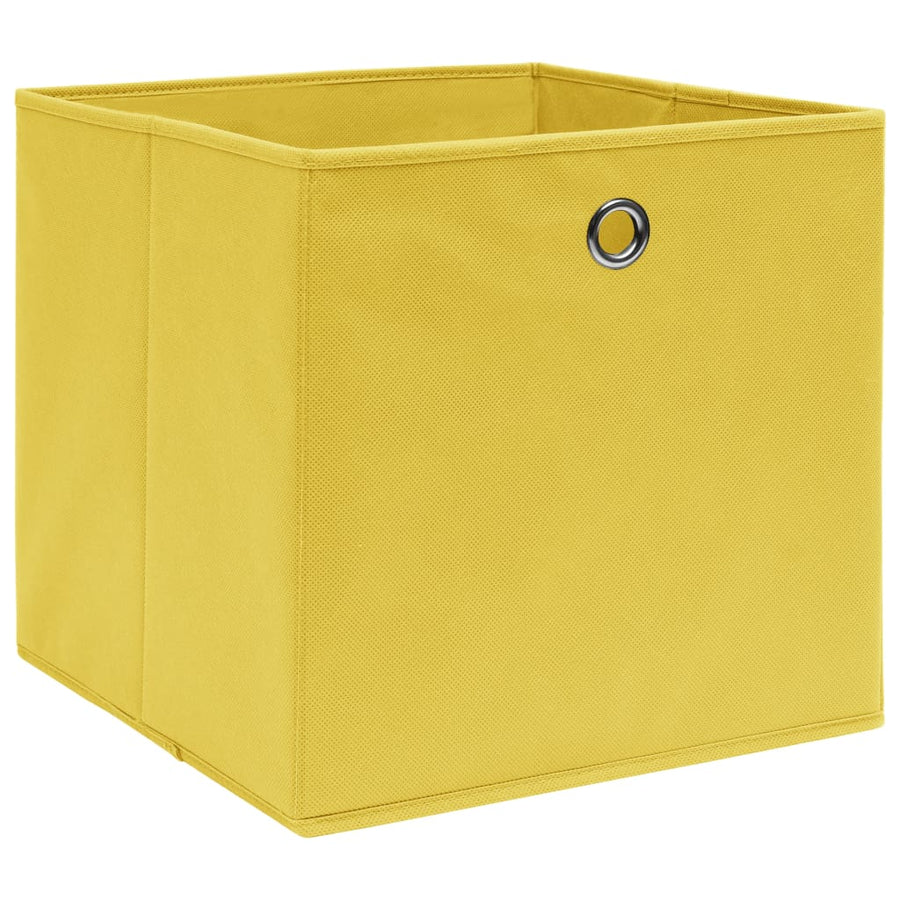 Opbergboxen 28X28X28 Cm Nonwoven Stof 4 Geel