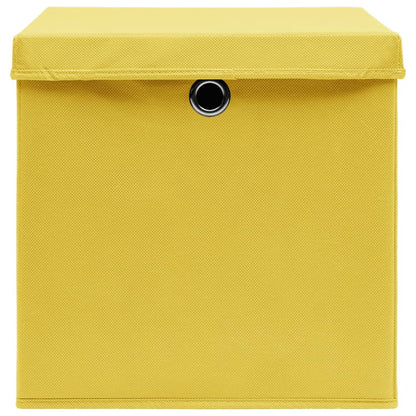 Opbergboxen Met Deksel 28X28X28 Cm Geel 10 Geel met deksels