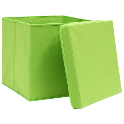 Opbergboxen Met Deksel 28X28X28 Cm Groen 10 Groen met deksels