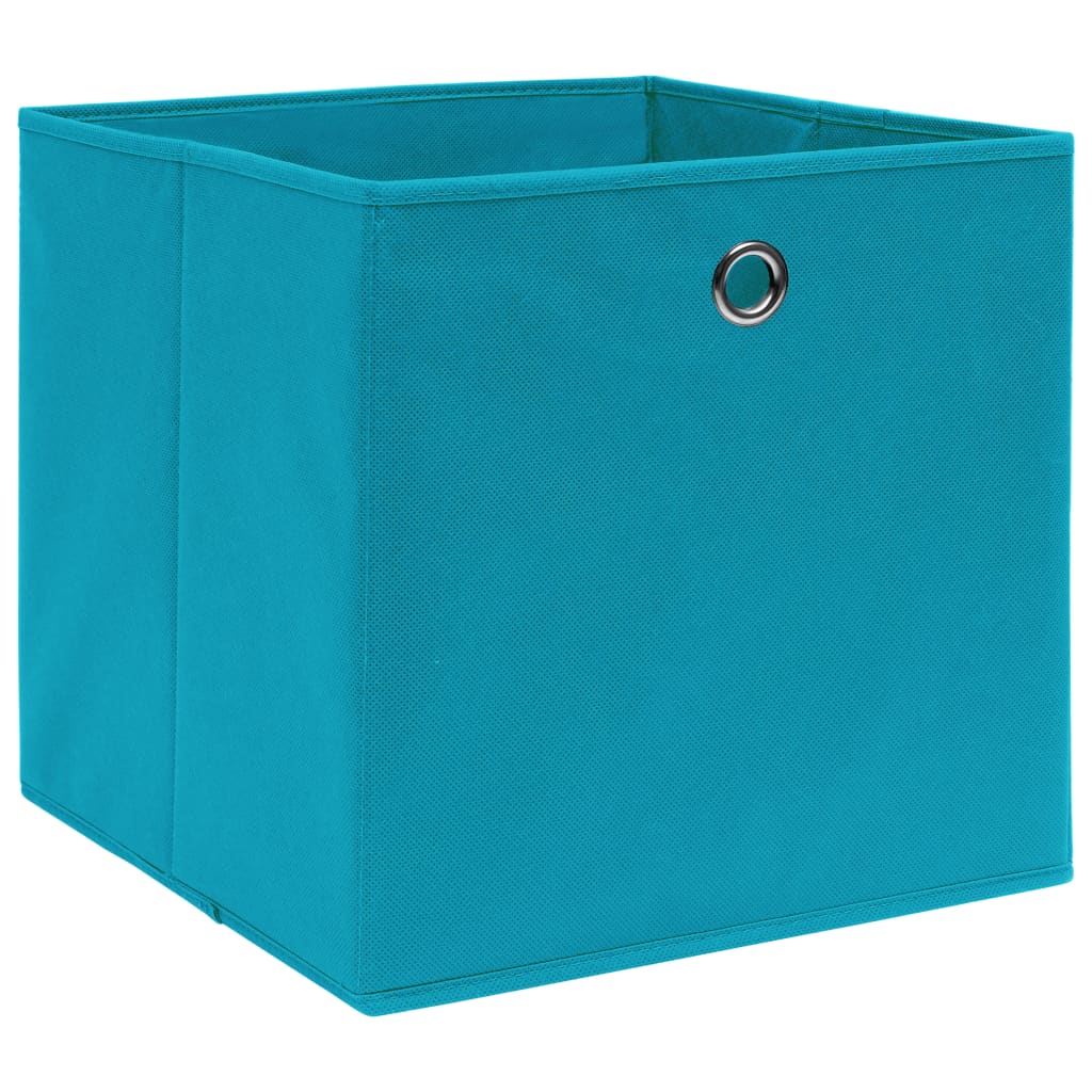 Opbergboxen 28X28X28 Cm Nonwoven Stof 4 Babyblauw