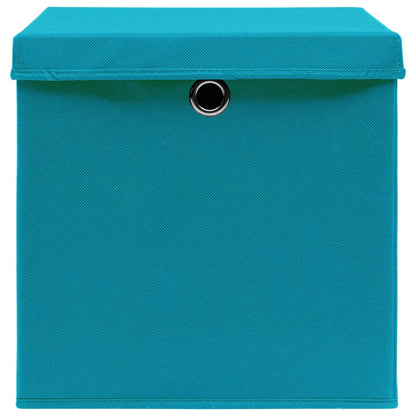 Opbergboxen Met Deksel 28X28X28 Cm Babyblauw 4 Babyblauw met deksels