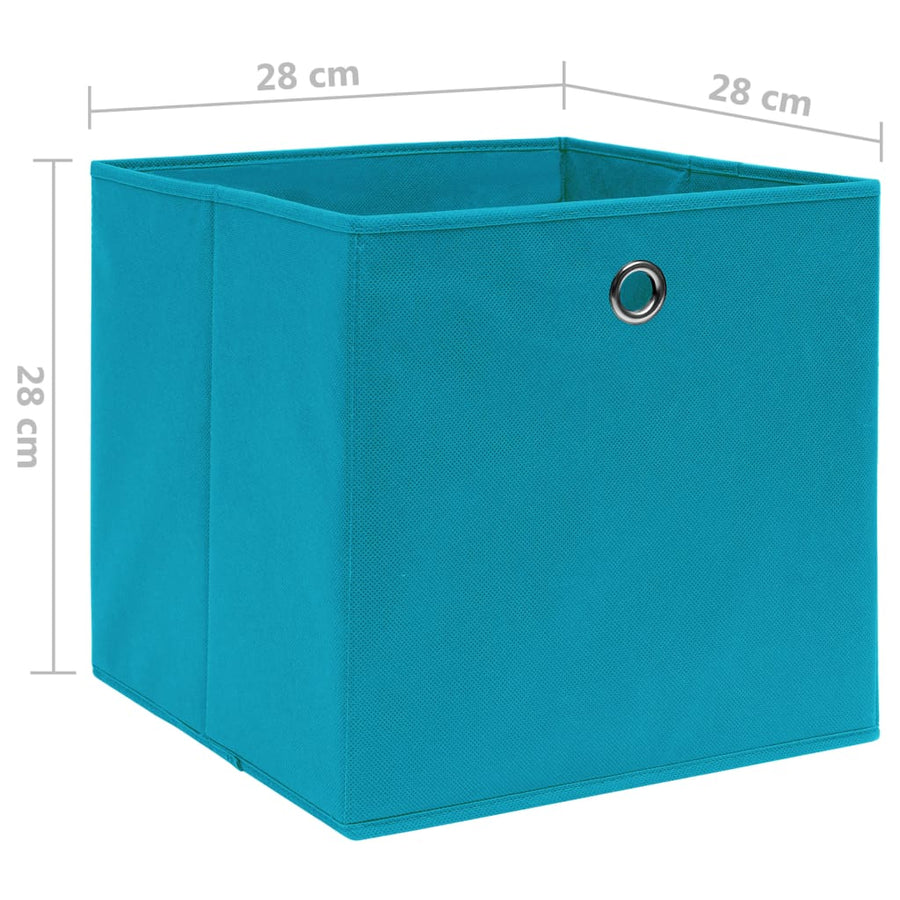Opbergboxen 28X28X28 Cm Nonwoven Stof 10 Babyblauw
