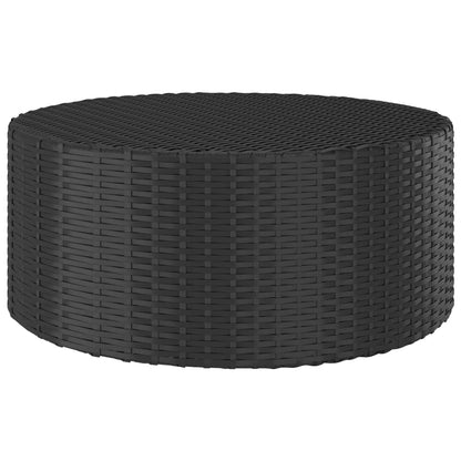 Salontafel 68X68X30 Cm Poly Rattan Zwart