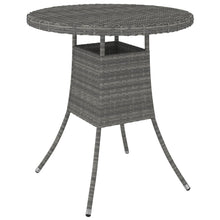 Tuintafel 70X70X73 Cm Poly Rattan Grijs