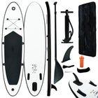 Stand-up paddleboard inflatable black and white