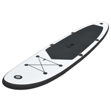 Stand Up Paddleboardset Opblaasbaar En Wit 390 x 81 x 10 cm Zwart