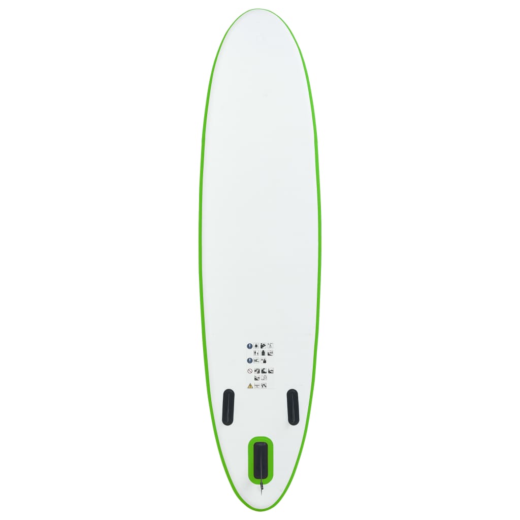 Stand-Up Paddleboard Opblaasbaar En Wit 330 x 72 x 10 cm Groen