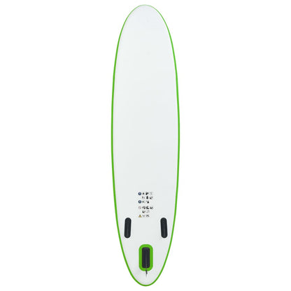 Stand-Up Paddleboard Opblaasbaar En Wit 330 x 72 x 10 cm Groen