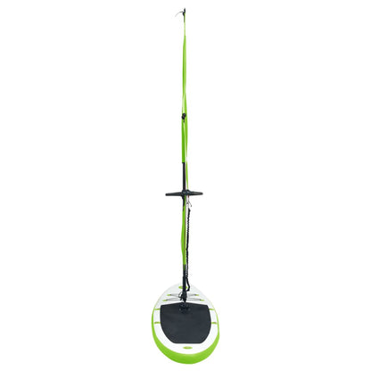 Stand Up Paddleboard Opblaasbaar Met Zeilset Groen En Wit 330 x 72 x 10 cm