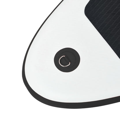 Stand Up Paddleboard Opblaasbaar Met Zeilset Zwart En Wit