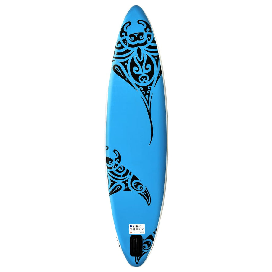 Stand Up Paddleboardset Opblaasbaar 305 x 76 x 15 cm Blauw