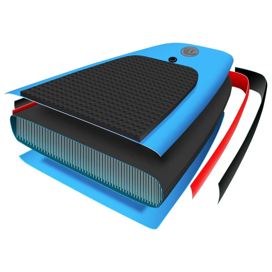 Stand Up Paddleboardset Opblaasbaar 305 x 76 x 15 cm Blauw