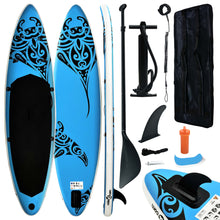 Stand Up Paddleboardset Opblaasbaar 366 x 76 x 15 cm Blauw