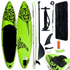 Opblaasbaar paddleboard 305x76x15 cm groen