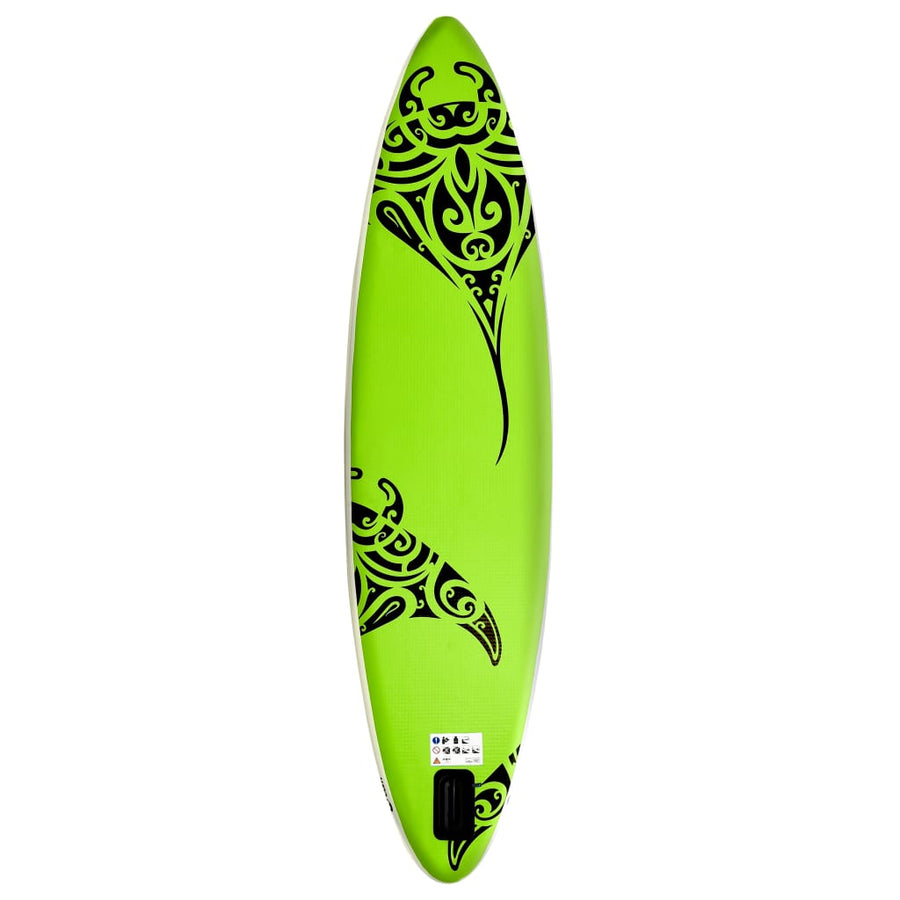 Stand Up Paddleboardset Opblaasbaar 305 x 76 x 15 cm Groen