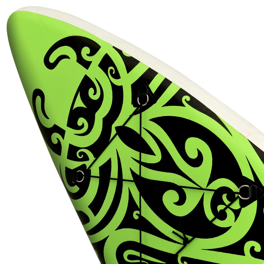 Stand Up Paddleboardset Opblaasbaar 366 x 76 x 15 cm Groen