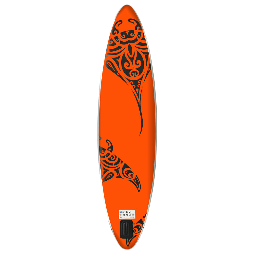 Stand Up Paddleboardset Opblaasbaar Oranje 305 x 76 x 15 cm orange