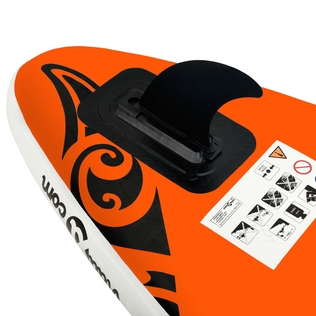 Stand Up Paddleboardset Opblaasbaar Oranje 305 x 76 x 15 cm orange