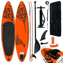 Stand Up Paddleboardset Opblaasbaar Oranje 366 x 76 x 15 cm orange