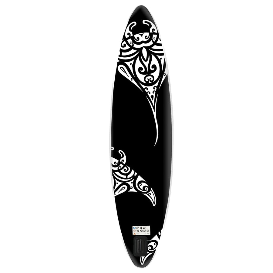Stand Up Paddleboardset Opblaasbaar 305 x 76 x 15 cm Zwart