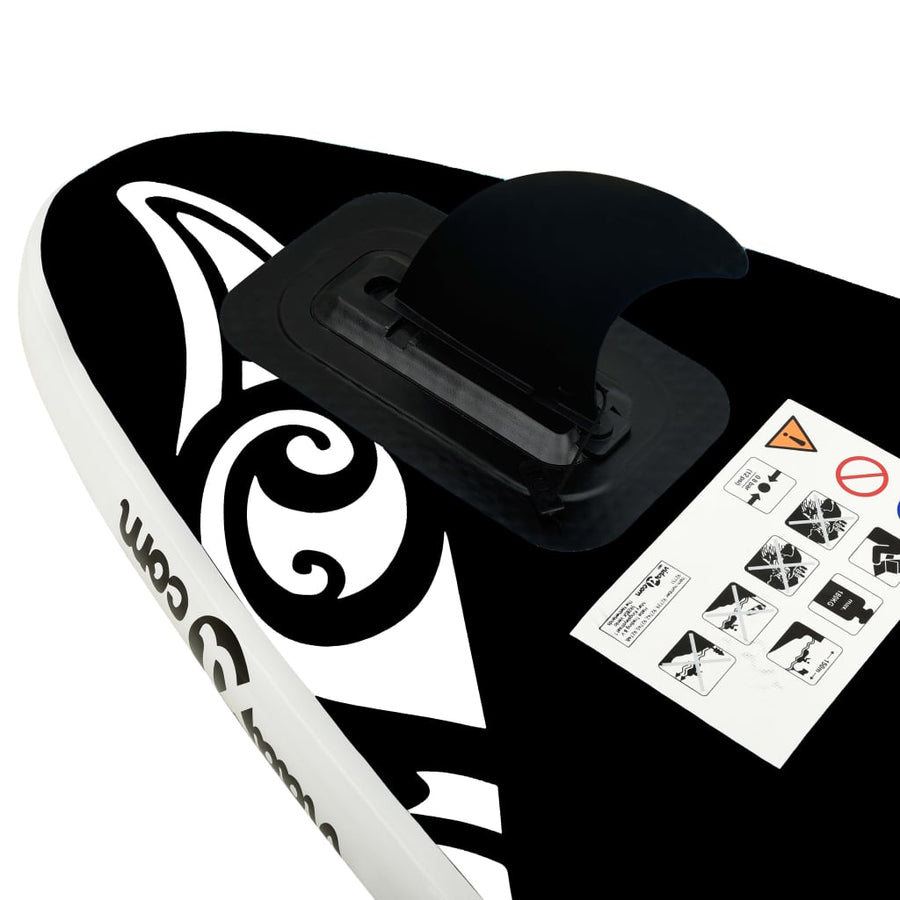 Stand Up Paddleboardset Opblaasbaar 305 x 76 x 15 cm Zwart