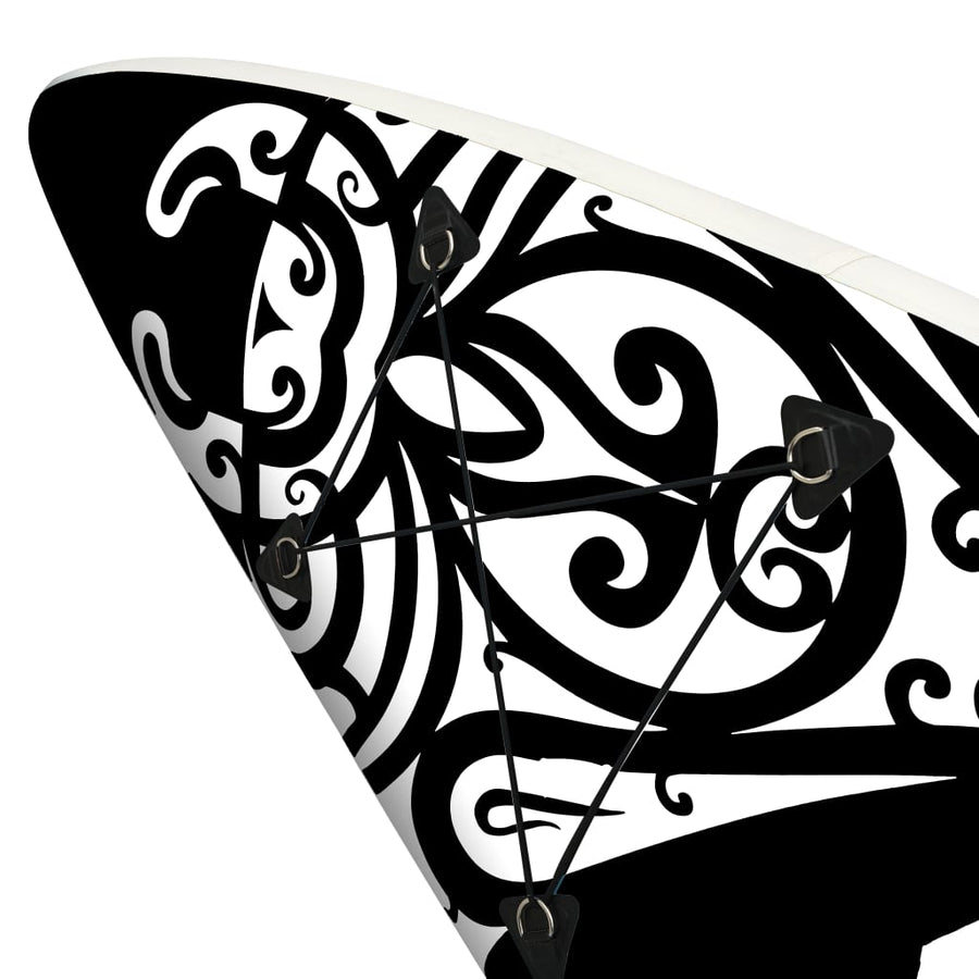 Stand Up Paddleboardset Opblaasbaar 305 x 76 x 15 cm Zwart