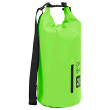 Drybag met rits 20 L PVC groen