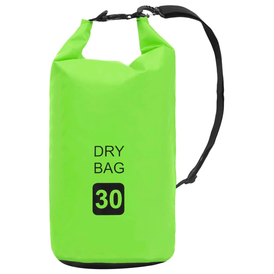 Drybag 30 L PVC groen