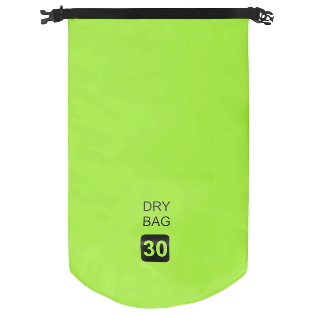 Drybag 30 L PVC groen
