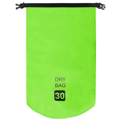 Drybag 30 L PVC groen