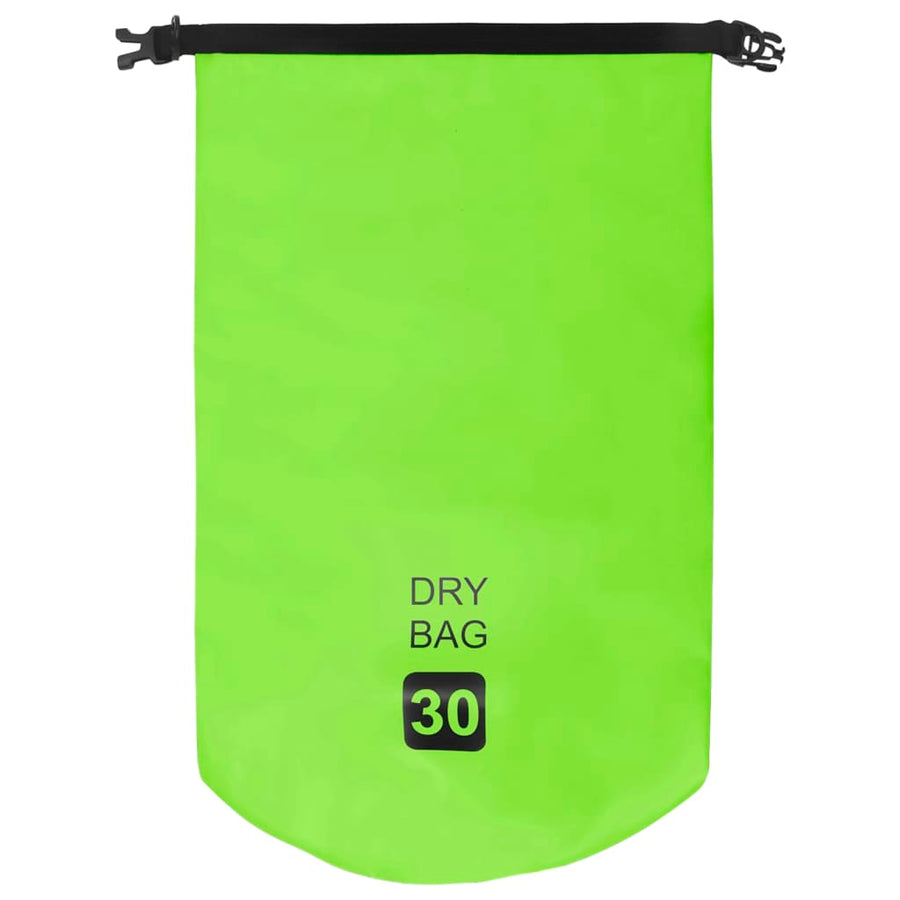 Drybag 30 L PVC groen
