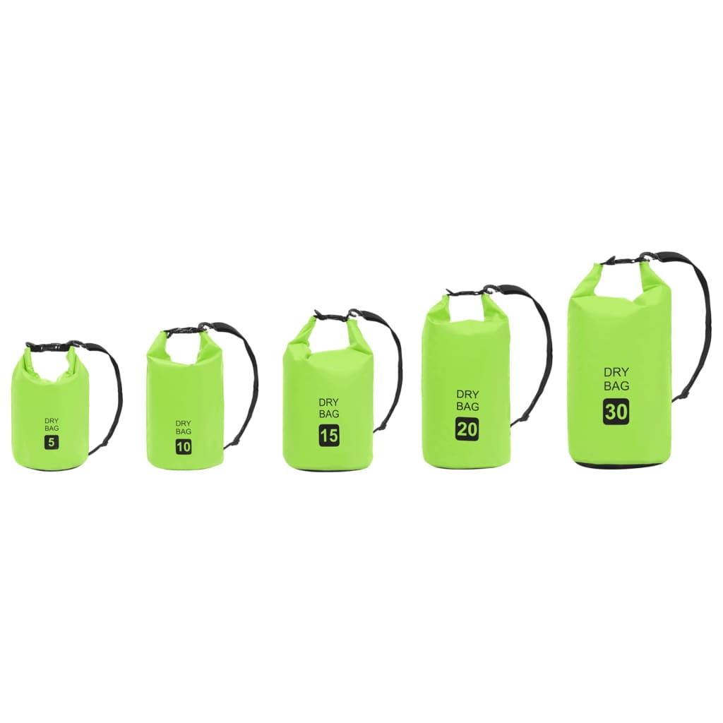 Drybag 30 L PVC groen