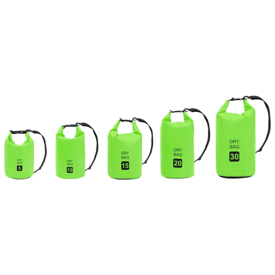 Drybag 30 L PVC groen