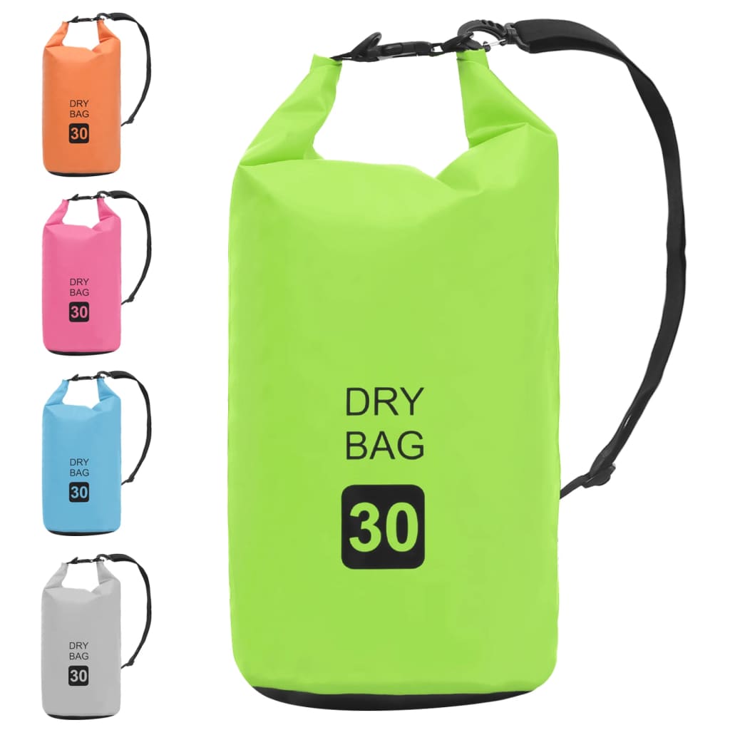 Drybag 30 L PVC groen