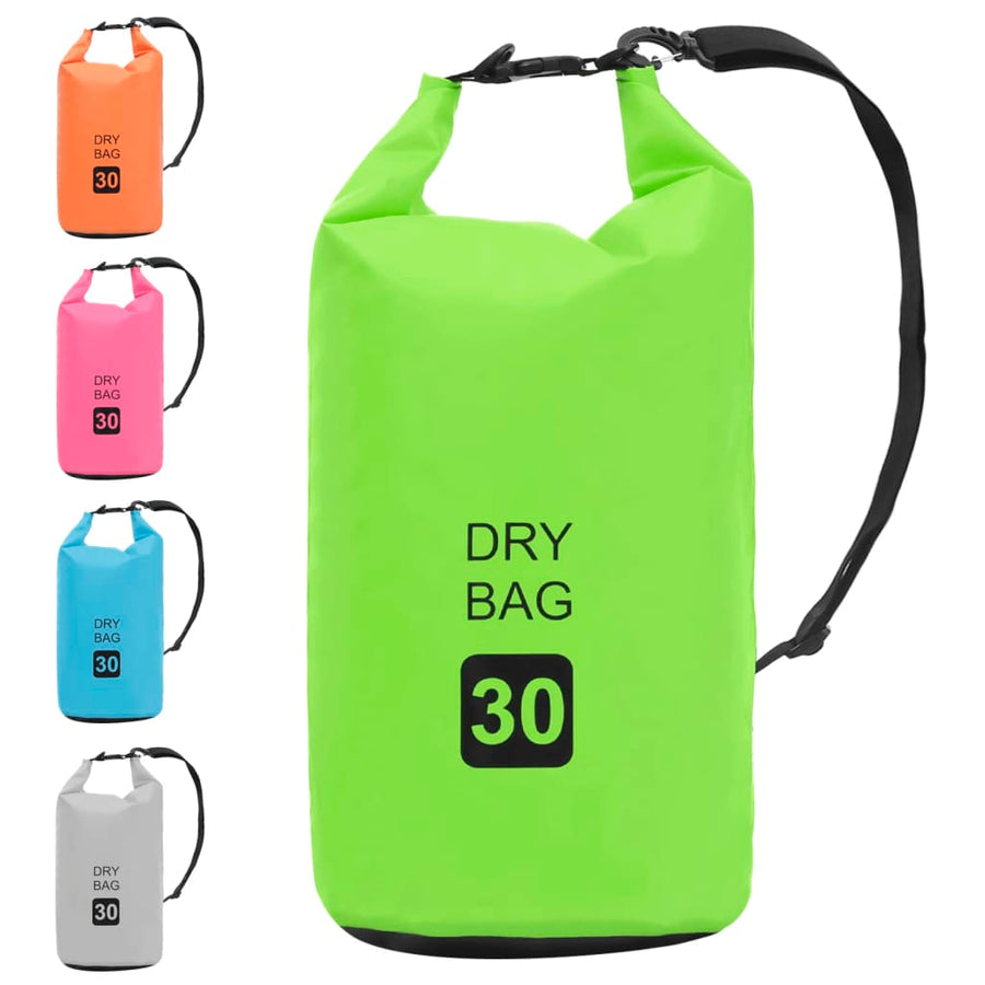Drybag 30 L PVC groen