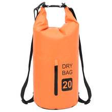 Drybag met rits 20 L PVC oranje