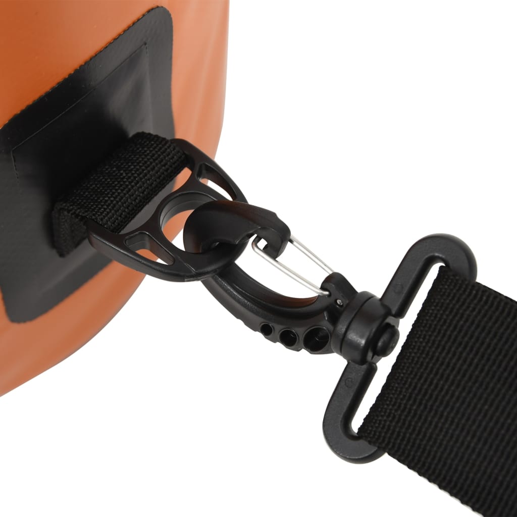 Drybag met rits 20 L PVC oranje