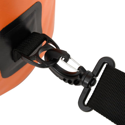Drybag met rits 20 L PVC oranje