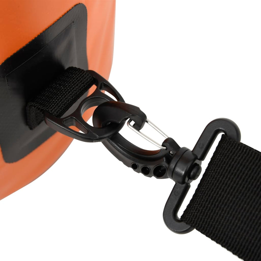 Drybag met rits 20 L PVC oranje