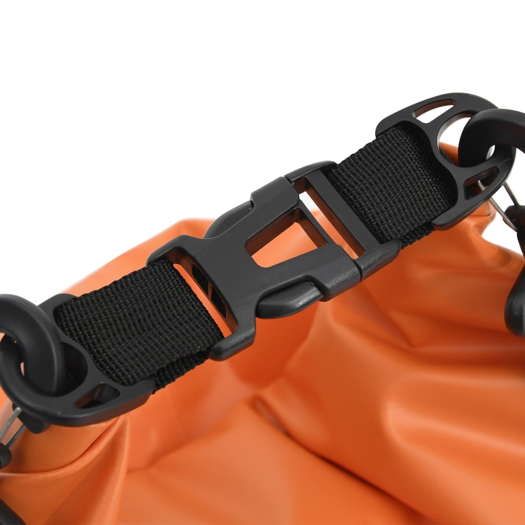 Drybag met rits 20 L PVC oranje